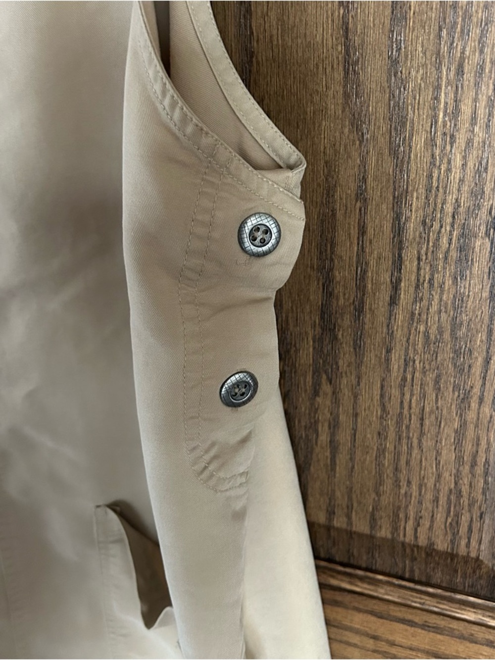 Classic Elements Tan Pinafore Midi Dress with Front Pockets - Picture 2 of 6